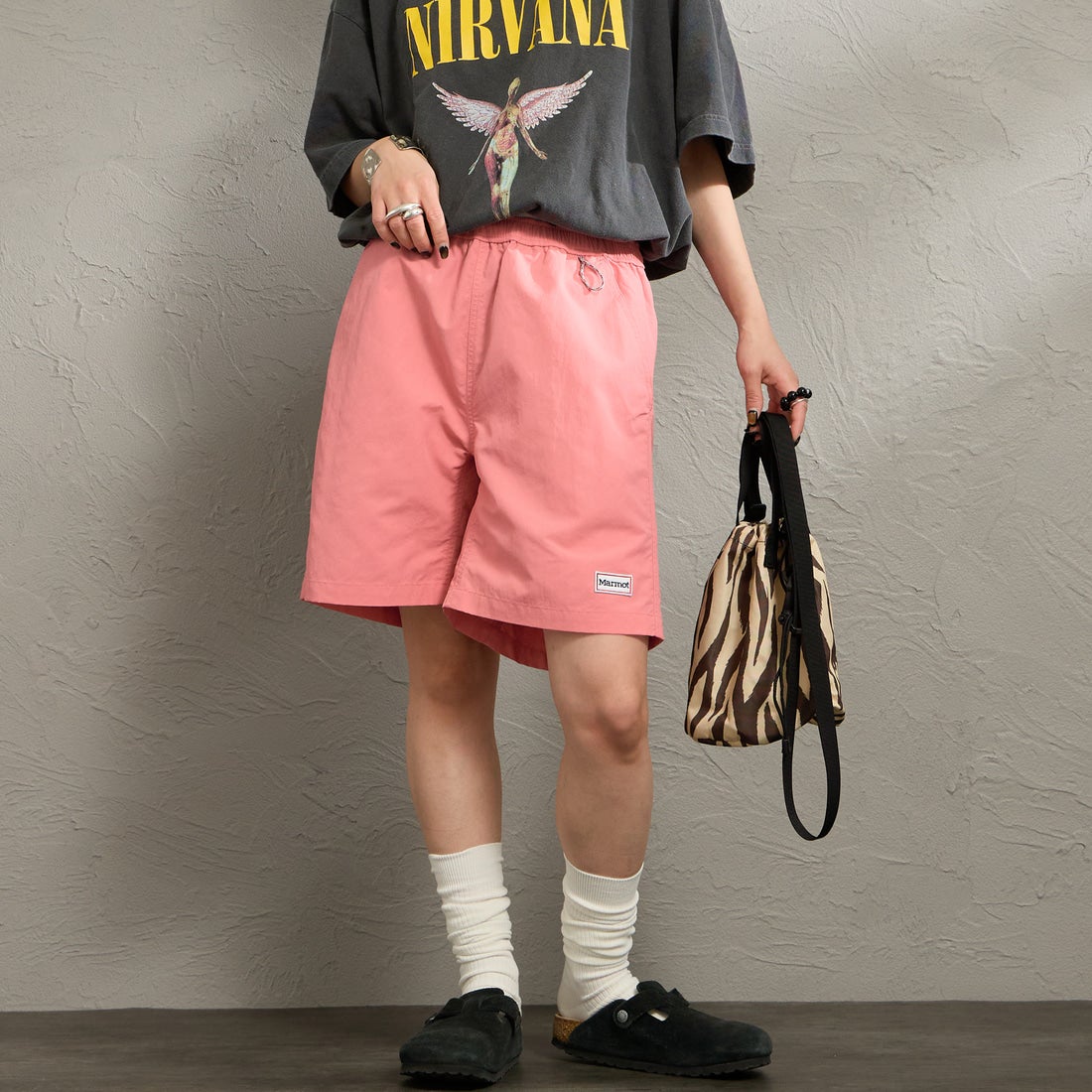 Marmot [マーモット] 別注 ワンポイントワッペンロゴ ユーティリティー ショートパンツ [MTSS26MHP341IN-JF] MOCA