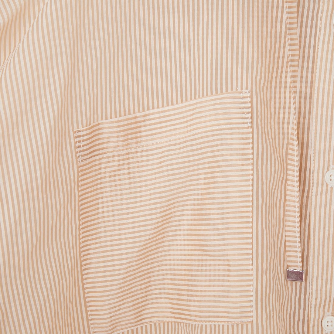 Maison de L'allure [メゾン ドゥ ラリュール] シアーストライプ フード付きシャツアウター [M25112008] 22 BEIGE