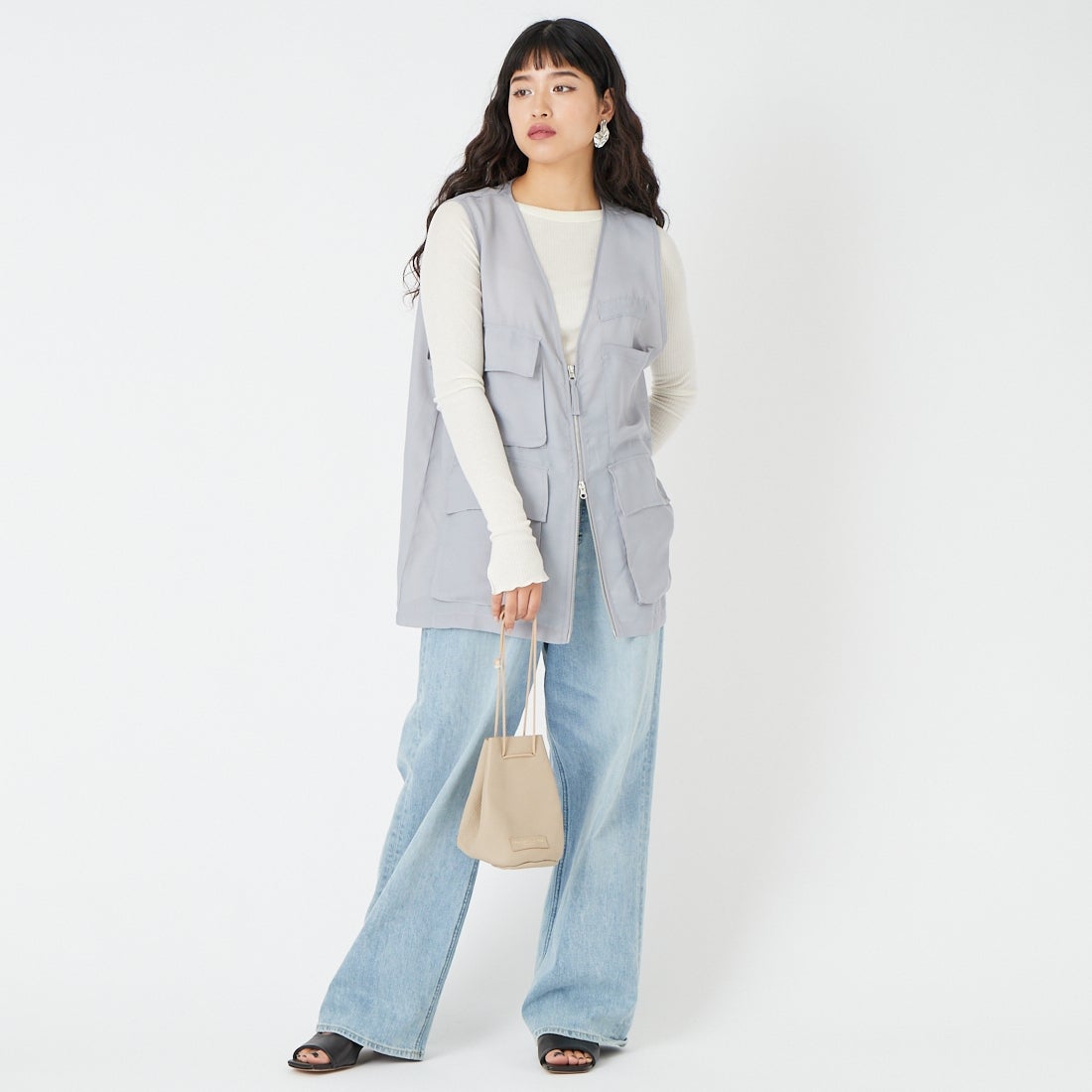 Maison de L'allure [メゾン ドゥ ラリュール] シアーハンティングジャケット [M26312010] 05 L.GRAY