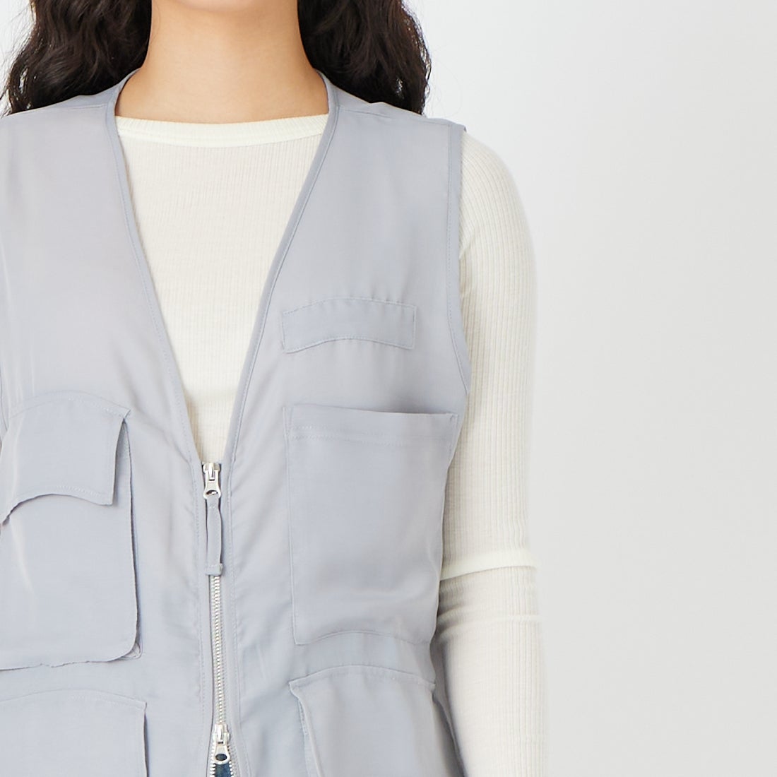 Maison de L'allure [メゾン ドゥ ラリュール] シアーハンティングジャケット [M26312010] 05 L.GRAY