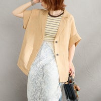22 BEIGE&&モデル身長：158cm 着用サイズ：F&&