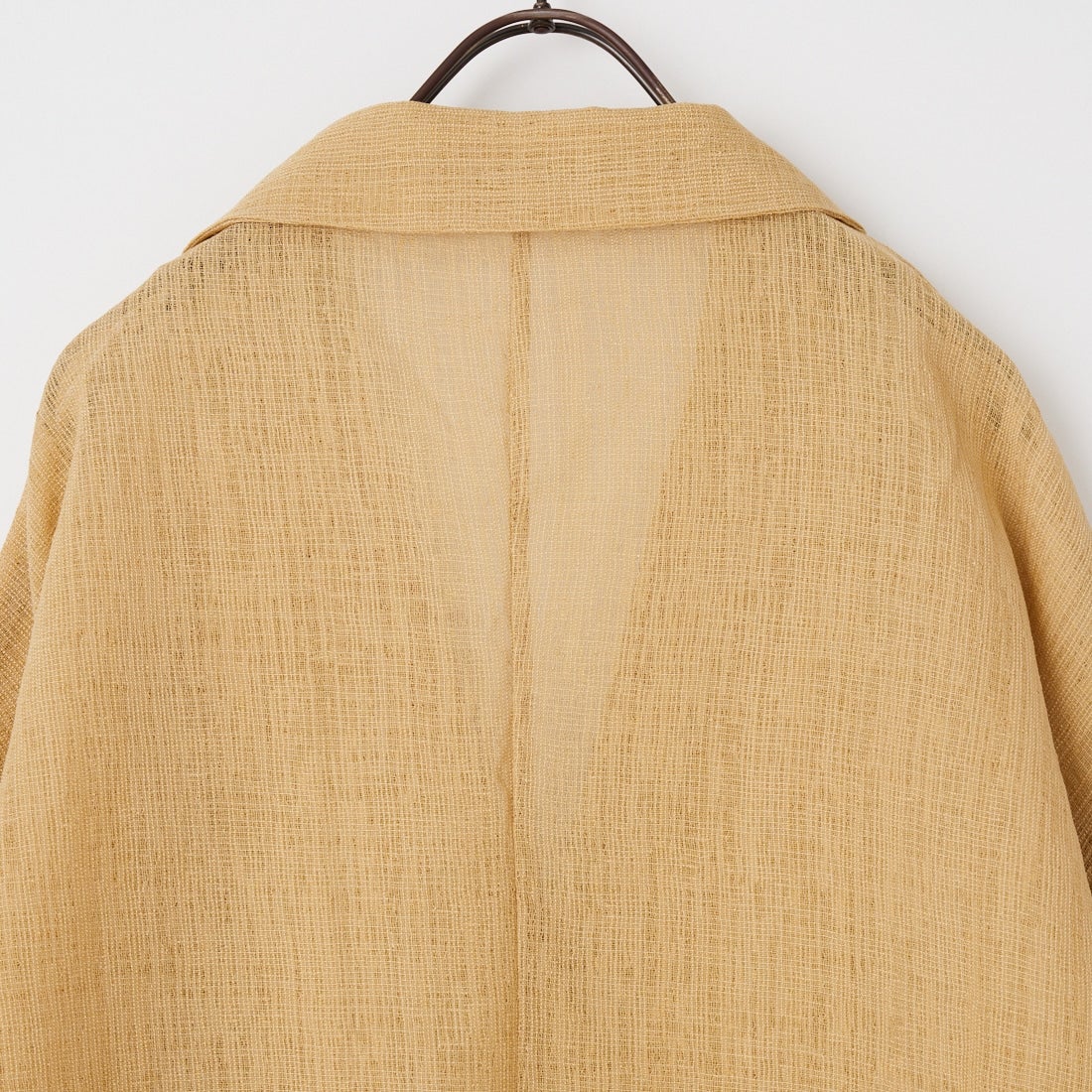 Maison de L'allure [メゾン ドゥ ラリュール] リネンライク ハーフスリーブシアージャケット [M26312017] 22 BEIGE