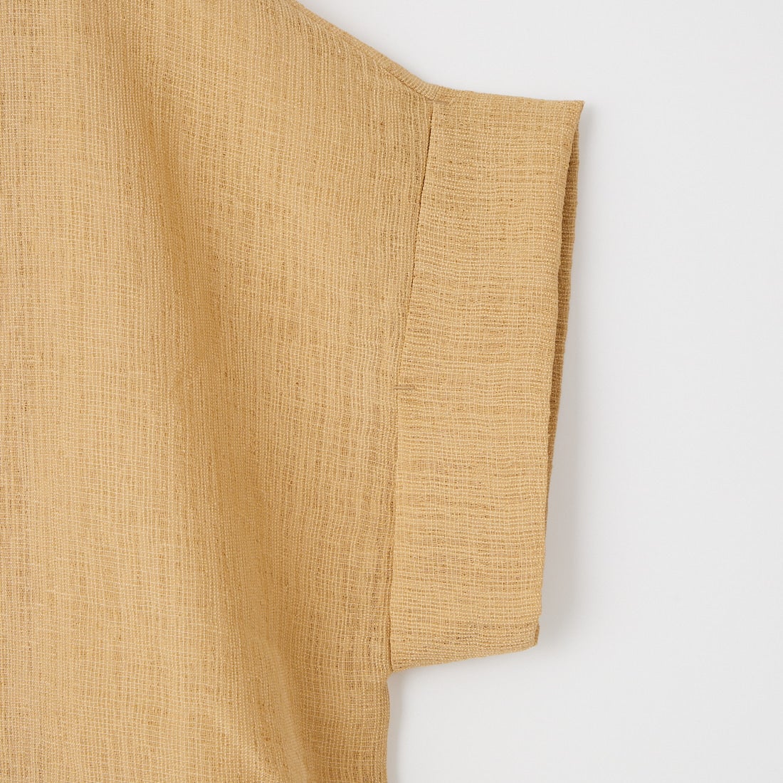 Maison de L'allure [メゾン ドゥ ラリュール] リネンライク ハーフスリーブシアージャケット [M26312017] 22 BEIGE