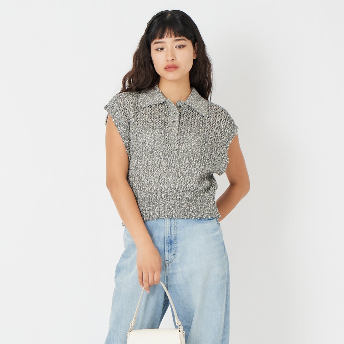 09 BLACK&&モデル身長：162cm 着用サイズ：F&&