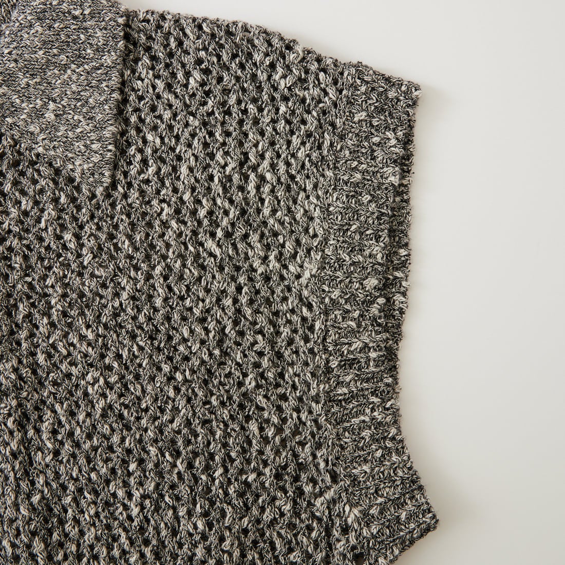 Maison de L'allure [メゾン ドゥ ラリュール] メッシュポロニット [M26311001] 09 BLACK