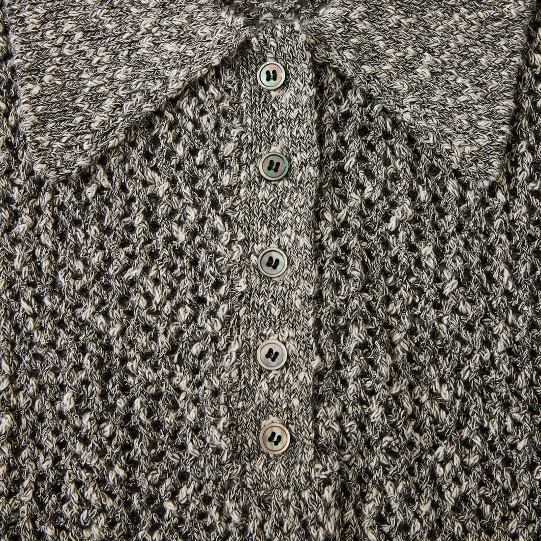 Maison de L'allure [メゾン ドゥ ラリュール] メッシュポロニット [M26311001] 09 BLACK