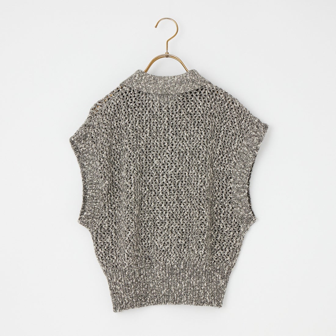 Maison de L'allure [メゾン ドゥ ラリュール] メッシュポロニット [M26311001] 09 BLACK