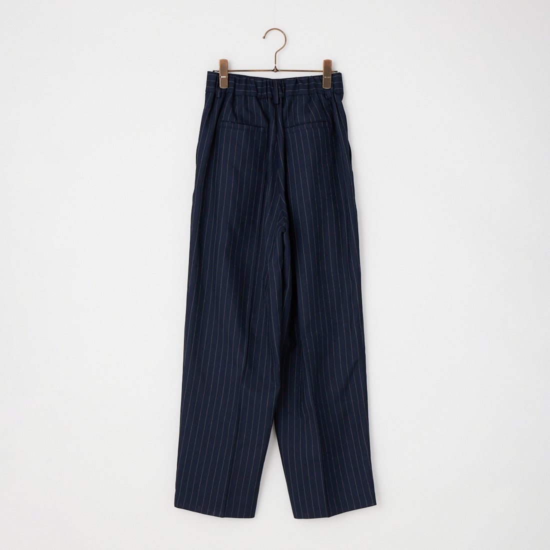 USINE [ユジーヌ] リネンライク2タックワイドパンツ [21267059] 076 ﾈｲﾋﾞｰS