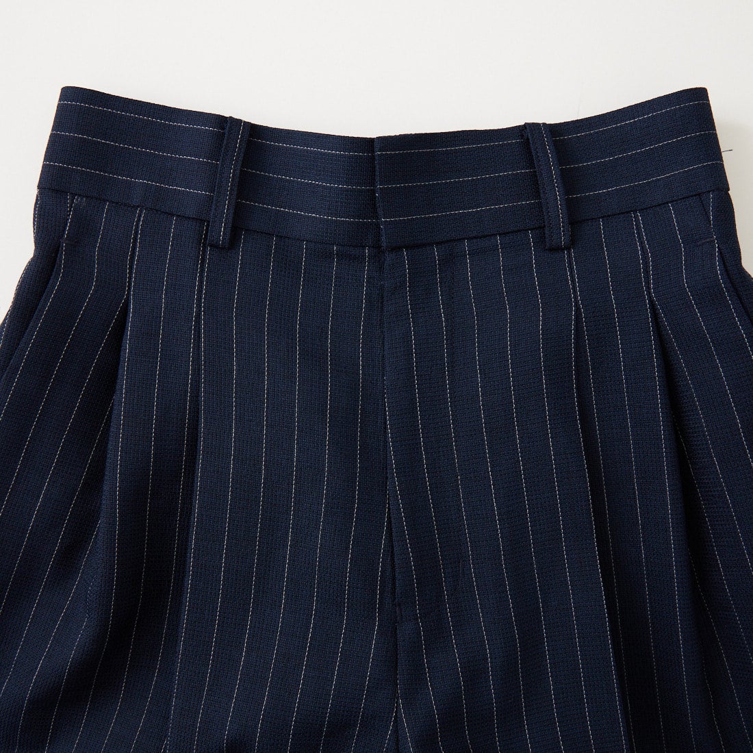 USINE [ユジーヌ] リネンライク2タックワイドパンツ [21267059] 076 ﾈｲﾋﾞｰS