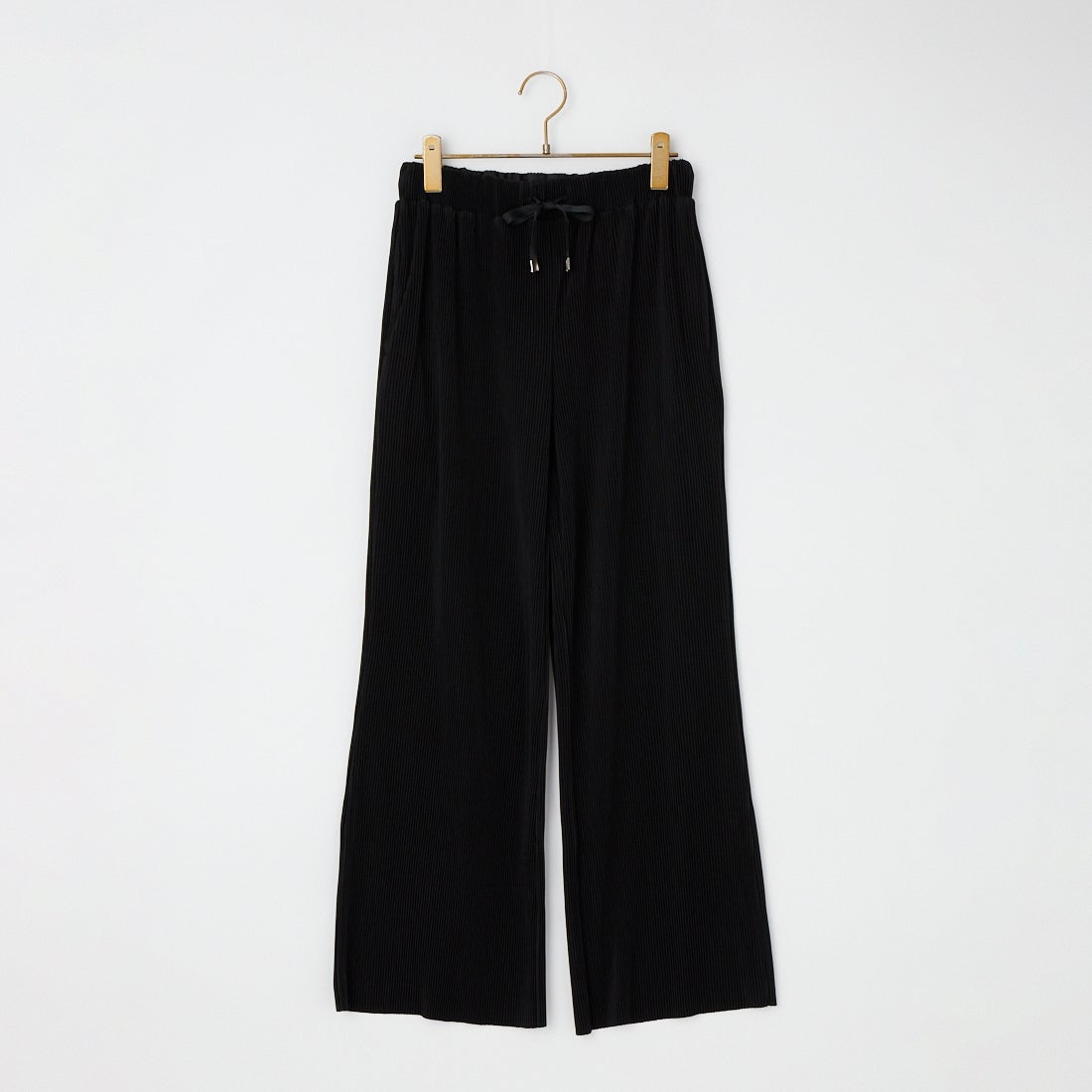 USINE [ユジーヌ] プリーツフレアパンツ [IN27-PT-6] BLACK