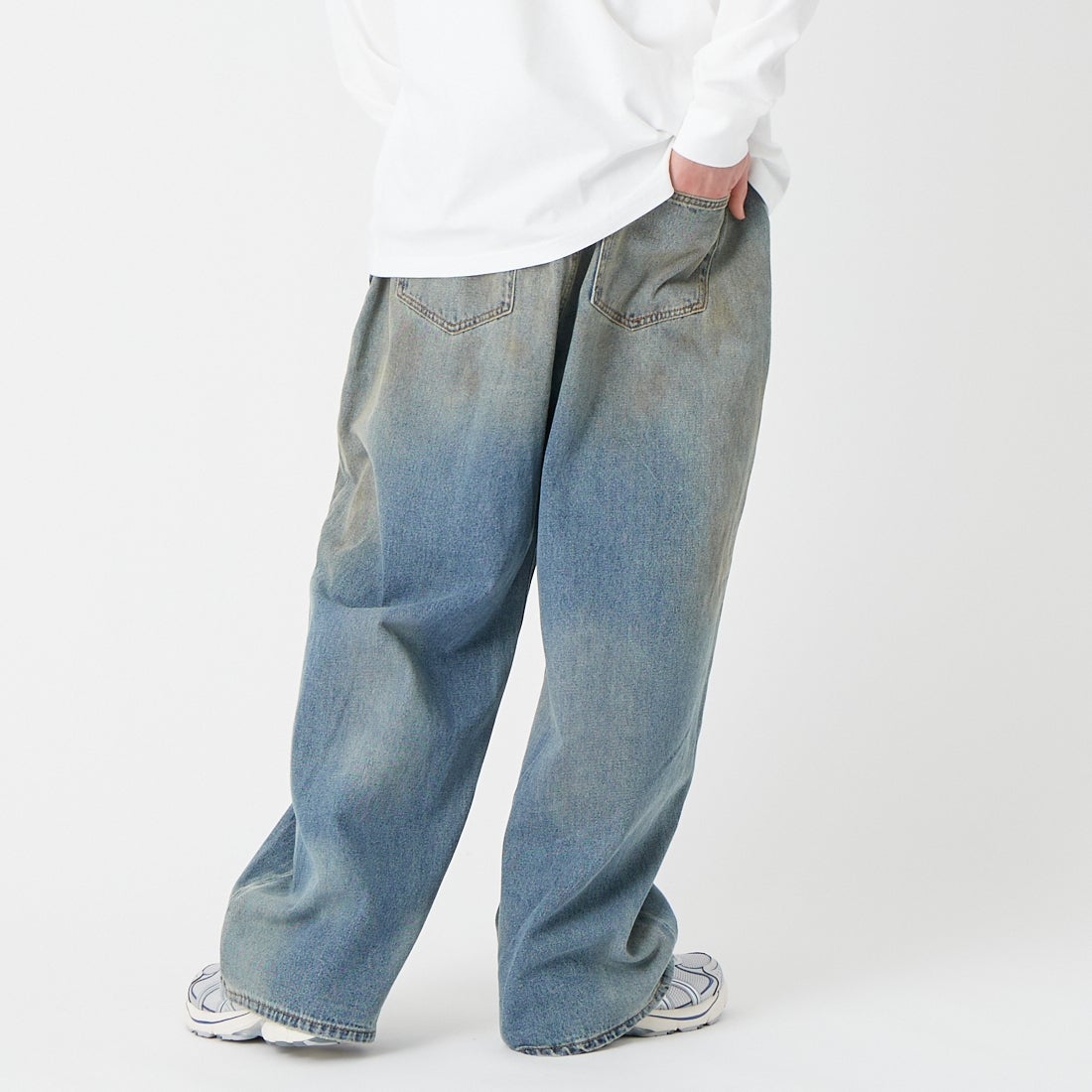 Noir Fabrik [ヌワールファブリック] ビッグポケットバギーパンツ [NF-262-029] USED &&モデル身長：177cm 着用サイズ：L&&