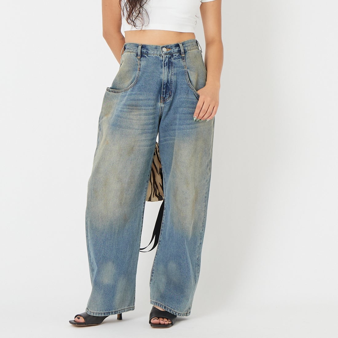 USED&&モデル身長：162cm 着用サイズ：WXS&&