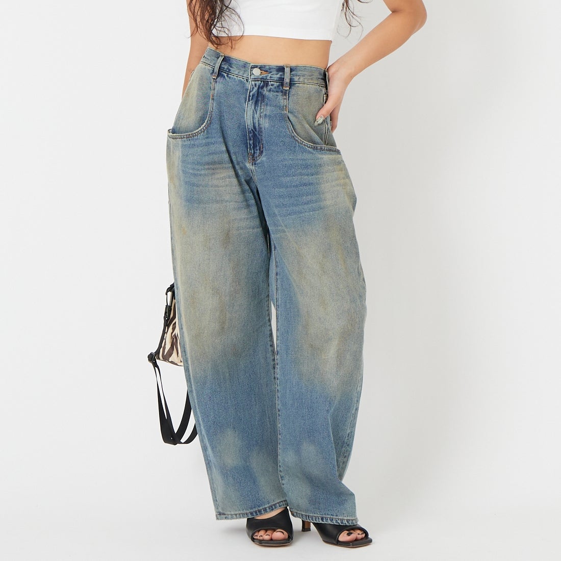 Noir Fabrik [ヌワールファブリック] ビッグポケットバギーパンツ [NF-262-029] USED