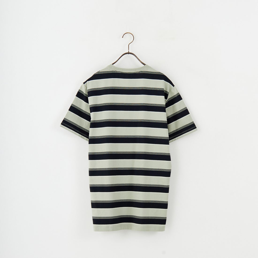 FRED PERRY [フレッドペリー] ファインストライプ ワンポイントロゴ刺繍Tシャツ [M2409] M37 SEAGRA