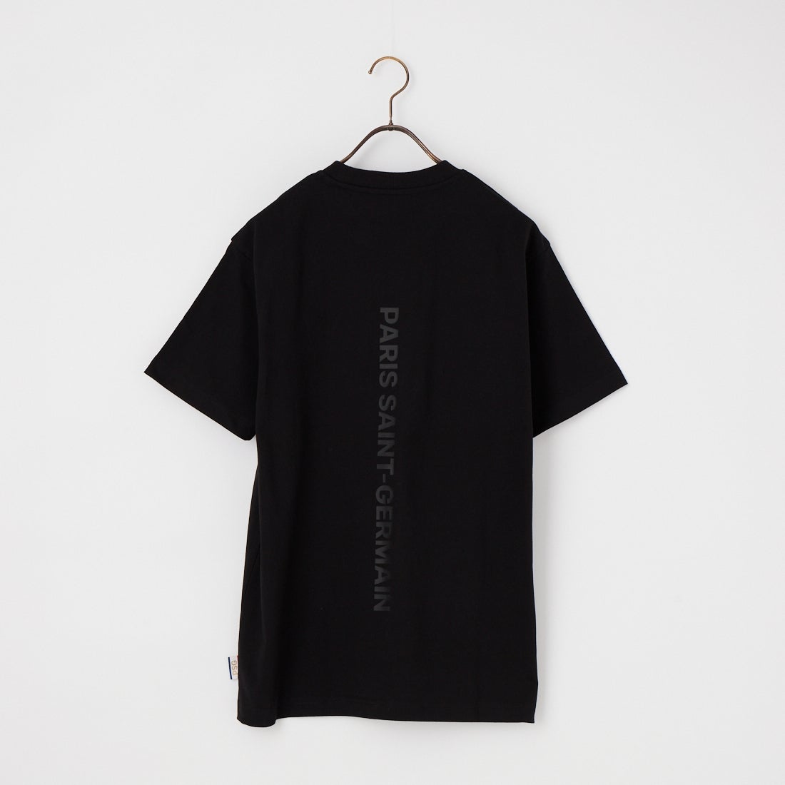 PARIS SAINT-GERMAN [パリ・サンジェルマン] バーティカルロゴ バックプリント ショートスリーブTシャツ [PS0126SS0004] BLACK