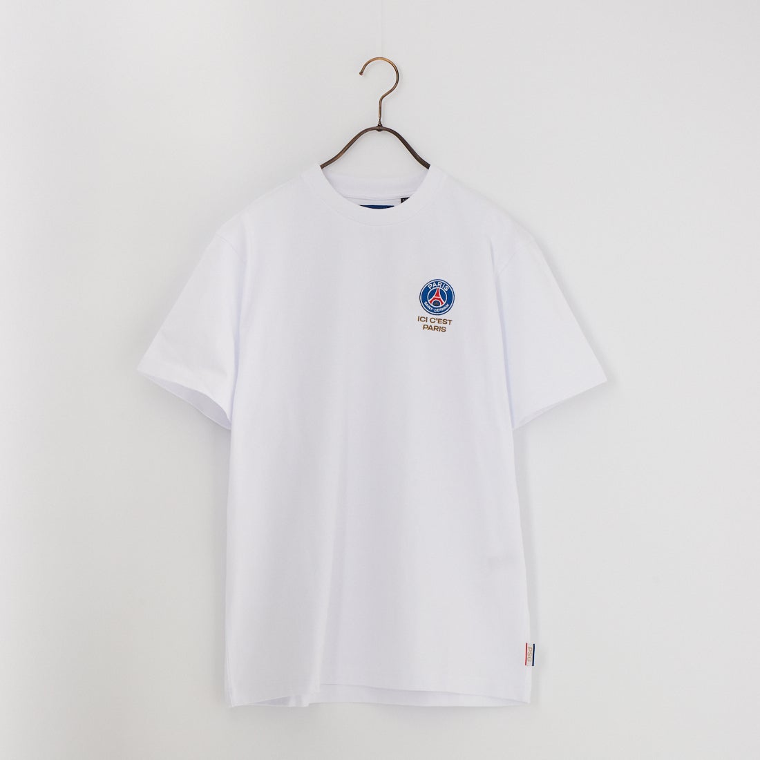 PARIS SAINT-GERMAN [パリ・サンジェルマン] バーティカルロゴ バックプリント ショートスリーブTシャツ [PS0126SS0004] WHITE