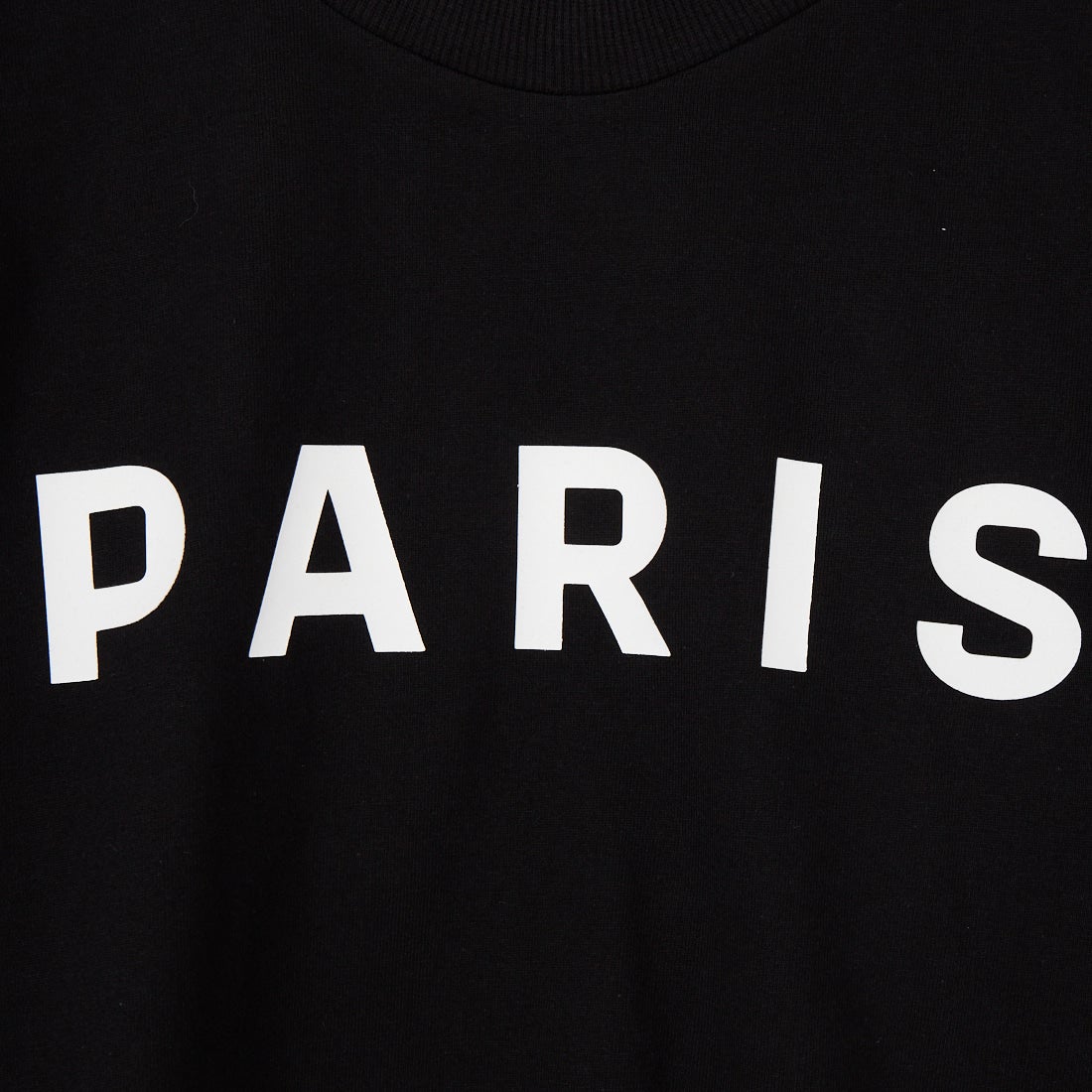 PARIS SAINT-GERMAN [パリ・サンジェルマン] PARISロゴ ラバープリント ショートスリーブTシャツ [PS0126SS0006] BLACK