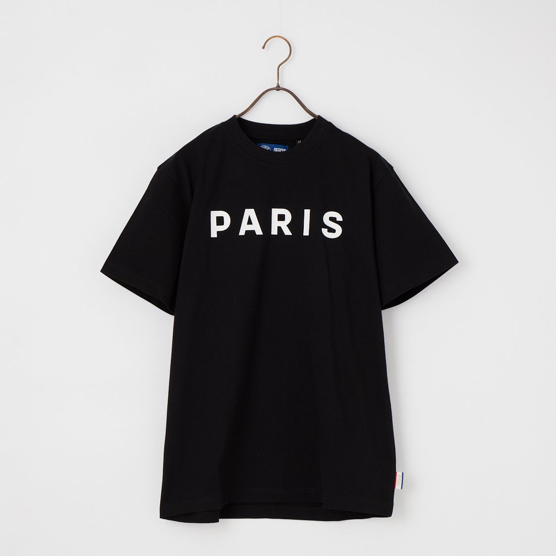 PARIS SAINT-GERMAN [パリ・サンジェルマン] PARISロゴ ラバープリント ショートスリーブTシャツ [PS0126SS0006] BLACK