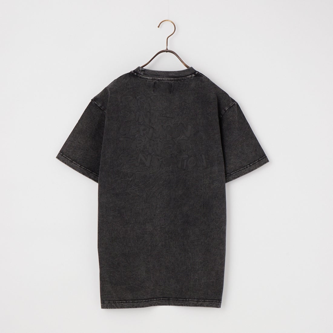 PARIS SAINT-GERMAN [パリ・サンジェルマン] バックプリント ショートスリーブTシャツ [PS0126SS0008] BLACK