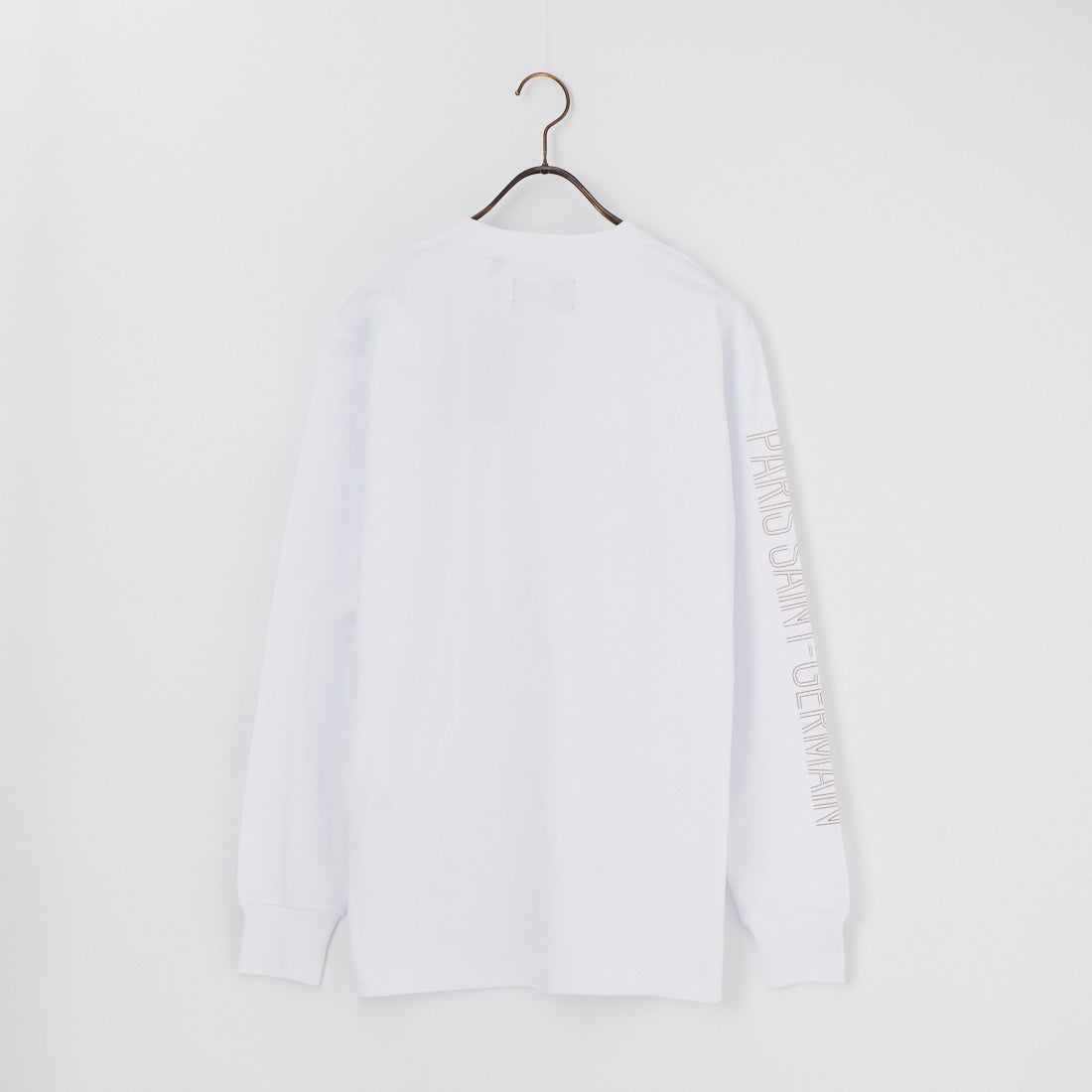 PARIS SAINT-GERMAN [パリ・サンジェルマン] ワッペン刺繍ロゴ スリーブプリント ロングスリーブTシャツ [PS0326SS0001] WHITE