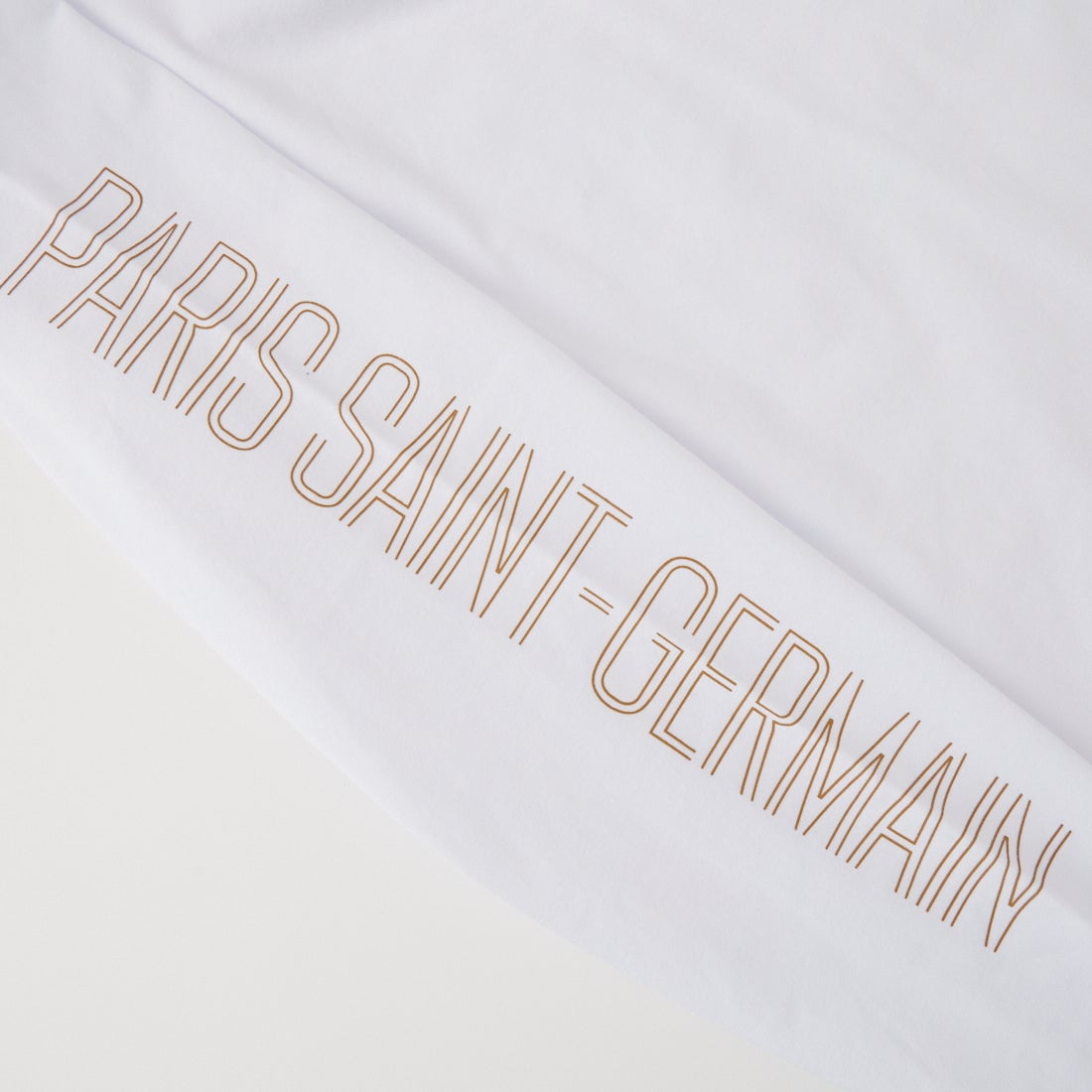 PARIS SAINT-GERMAN [パリ・サンジェルマン] ワッペン刺繍ロゴ スリーブプリント ロングスリーブTシャツ [PS0326SS0001] WHITE