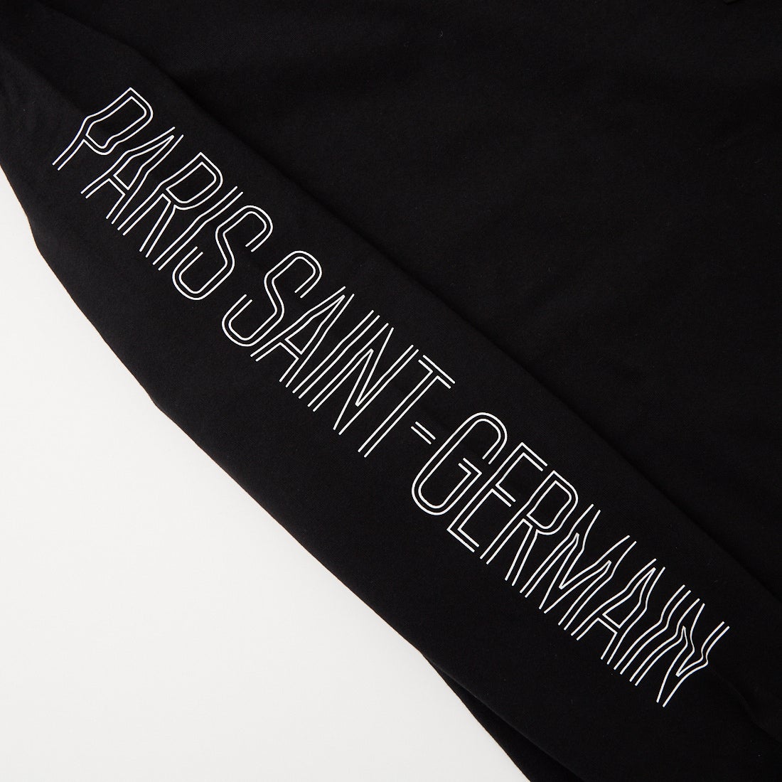 PARIS SAINT-GERMAN [パリ・サンジェルマン] ワッペン刺繍ロゴ スリーブプリント ロングスリーブTシャツ [PS0326SS0001] BLACK