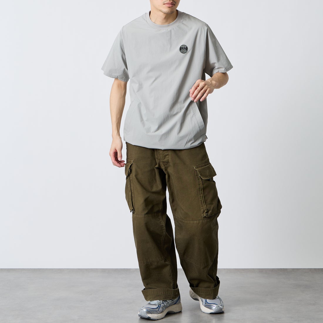 PARIS SAINT-GERMAN [パリ・サンジェルマン] ワッペン刺繍ロゴ バックプリント ショートスリーブTシャツ [PS2126SS0001] BLACK