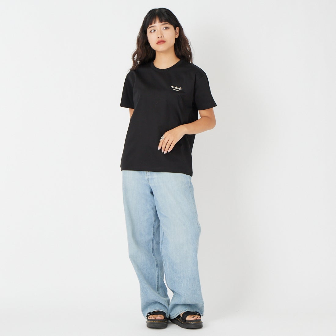 TATRAS [タトラス] GISELLA/ジゼラ ショートスリーブTシャツ [LCKZ0750083588] BLACK