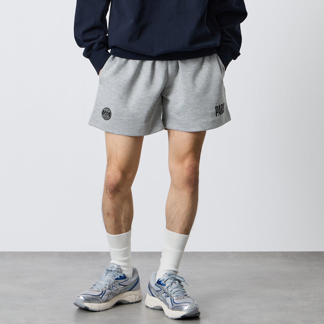 PARIS SAINT-GERMAN [パリ・サンジェルマン] ワッペン刺繍ロゴ スウェットショートパンツ [PS1226SS0001]