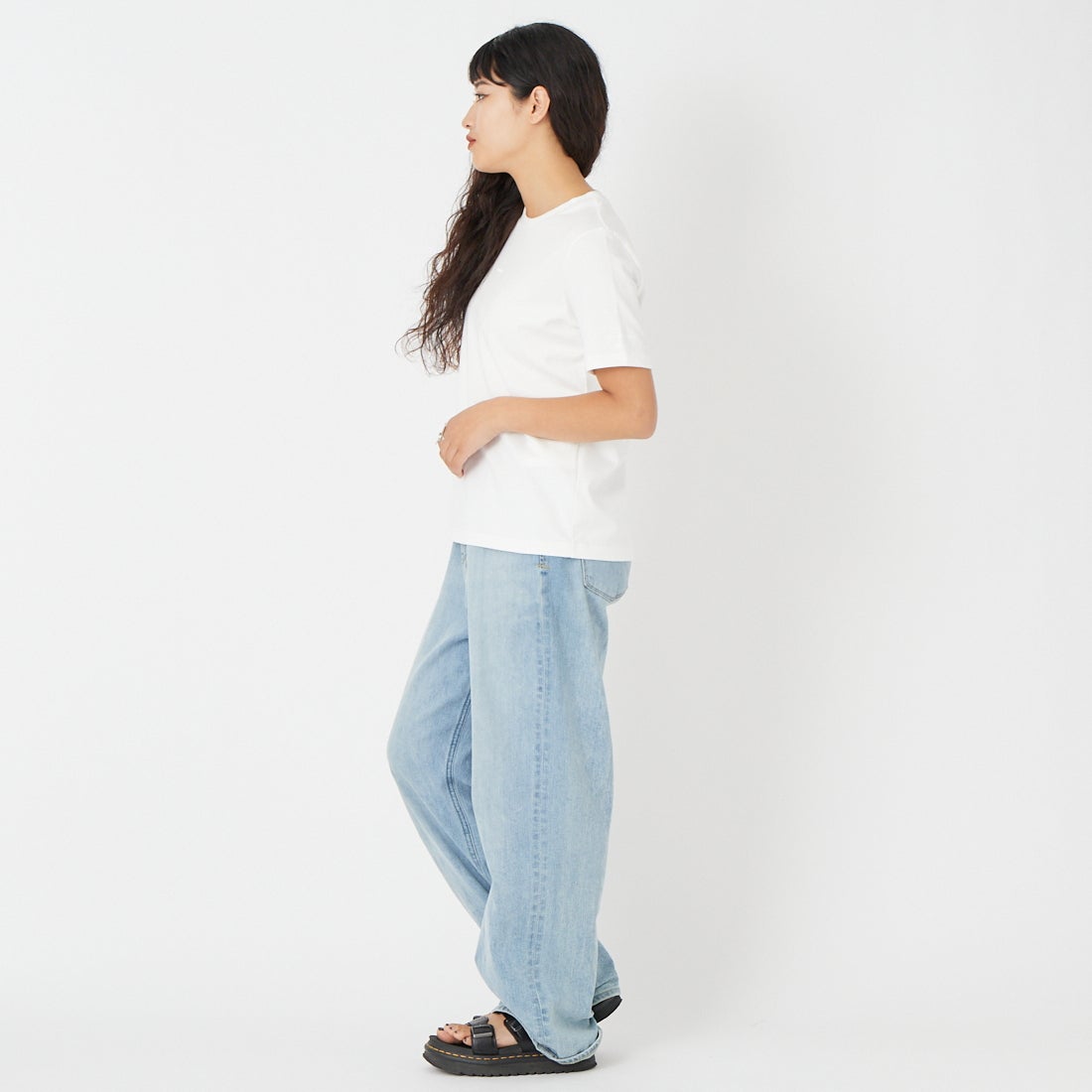 TATRAS [タトラス] LAVINIA/ラヴィニア ショートスリーブTシャツ [LCKZ0410083588] IVORY &&モデル身長：162cm 着用サイズ：2&&