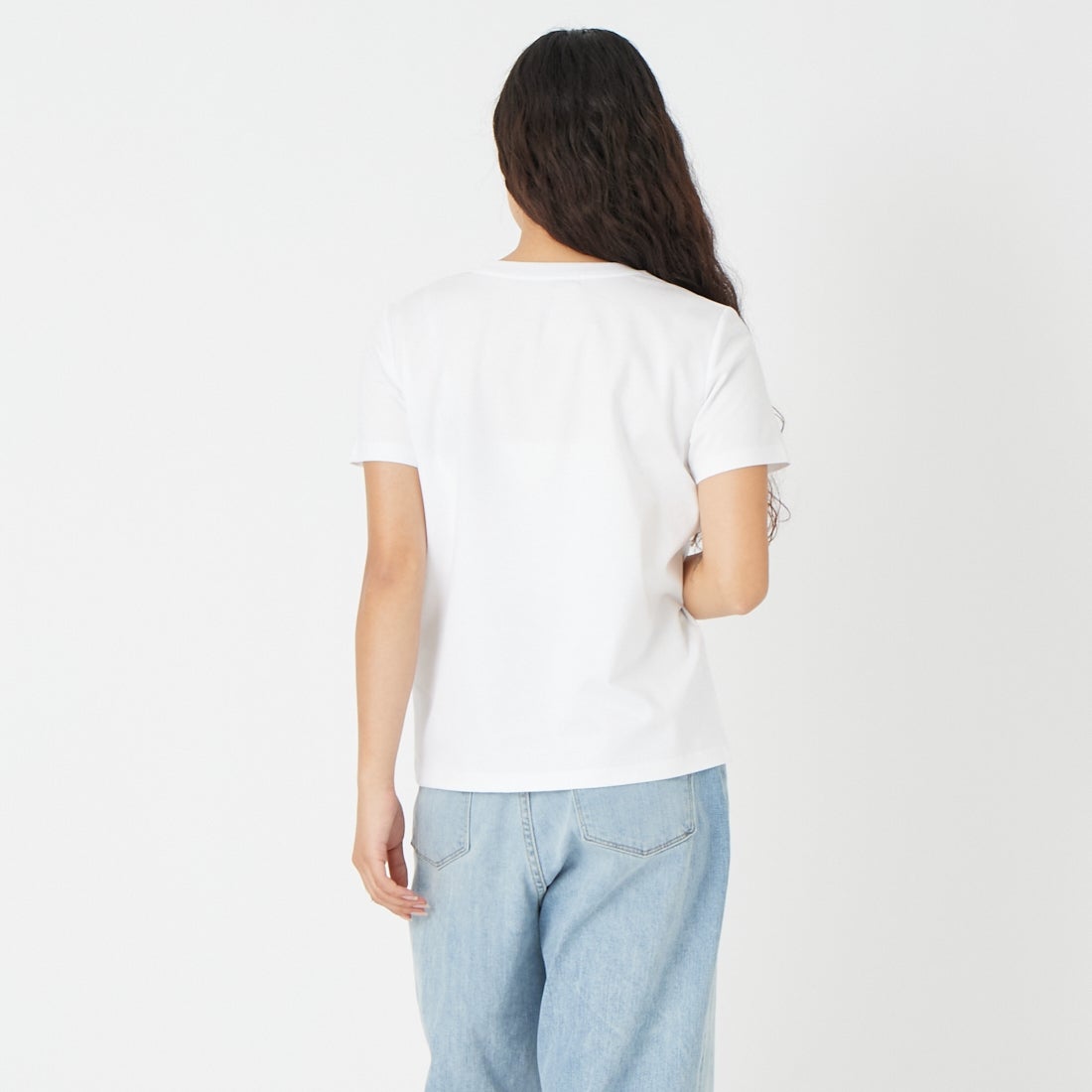 TATRAS [タトラス] ALEA/エーリア ショートスリーブTシャツ [LCKZ0057083588] WHITE &&モデル身長：162cm 着用サイズ：2&&