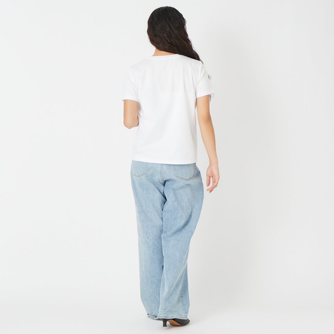 TATRAS [タトラス] ALEA/エーリア ショートスリーブTシャツ [LCKZ0057083588] WHITE &&モデル身長：162cm 着用サイズ：2&&