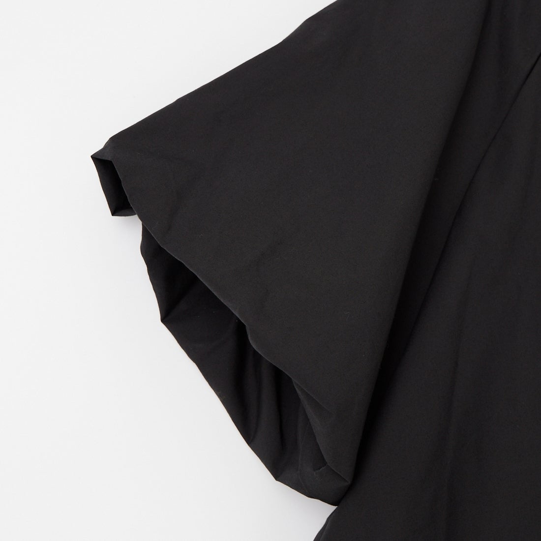 mizuiro ind [ミズイロインド] バルーンノーカラーシャツ [1-230163] 99 BLACK