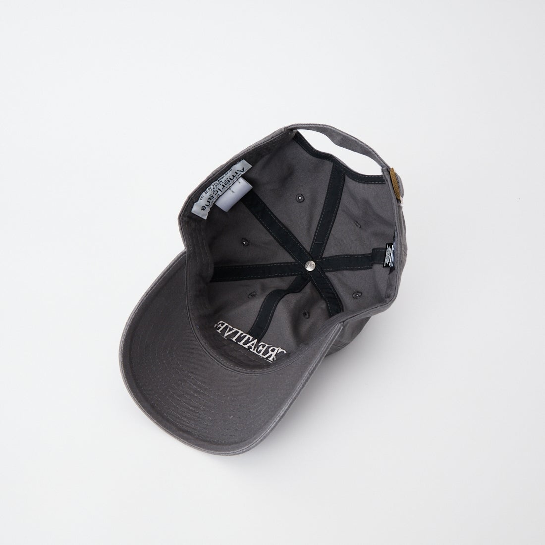 Americana [アメリカーナ] AMERCN 47クリーンナップ ロゴ刺繍キャップ [FC-025] ﾁｬｺｰﾙ