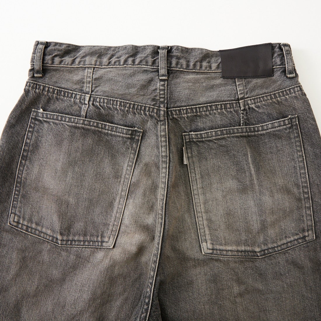 Name. [ネーム] 12オンスデニム ストレートピンタックパンツ [NMPT-043] BLACK