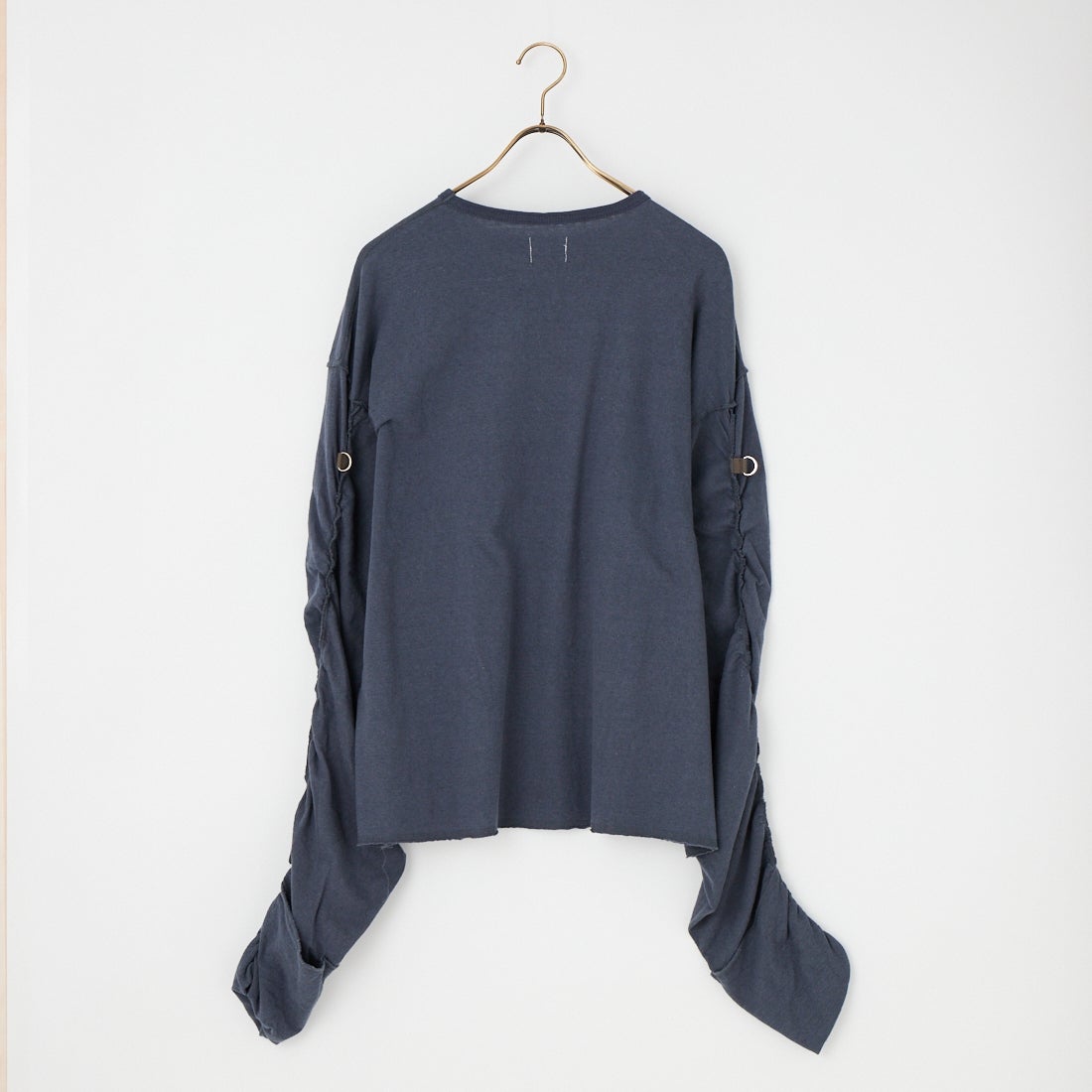 Name. [ネーム] ギャザー ロングスリーブTシャツ [NMCU-060] BLUE