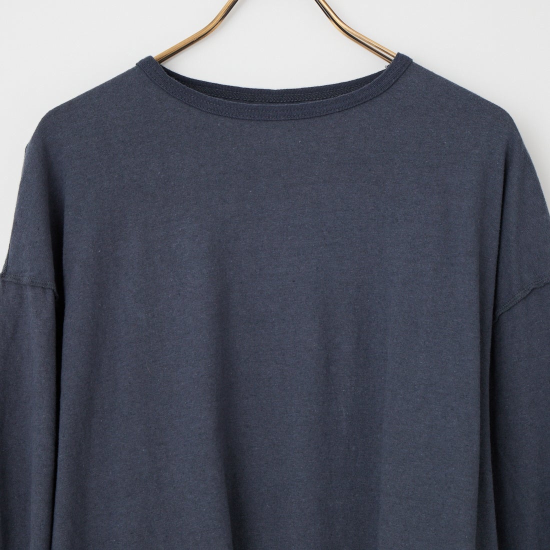 Name. [ネーム] ギャザー ロングスリーブTシャツ [NMCU-060] BLUE