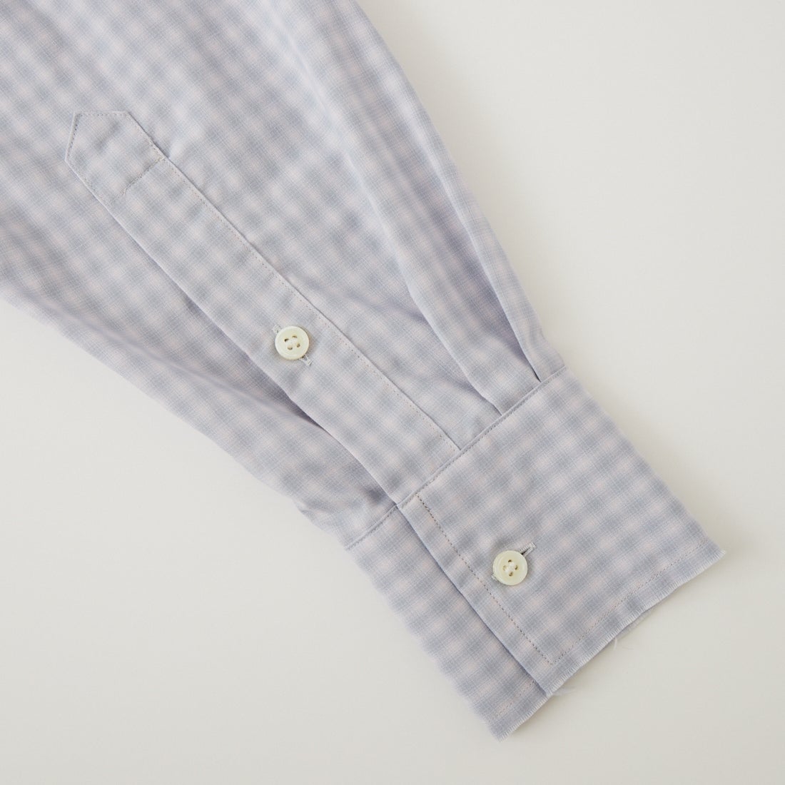 Name. [ネーム] T/Rチェック レギュラーシャツ [NMSH-029] GRAY