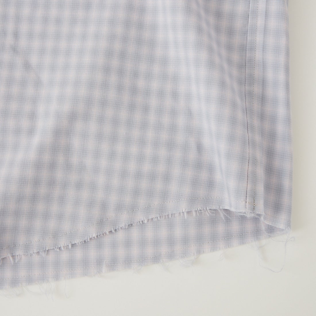 Name. [ネーム] T/Rチェック レギュラーシャツ [NMSH-029] GRAY