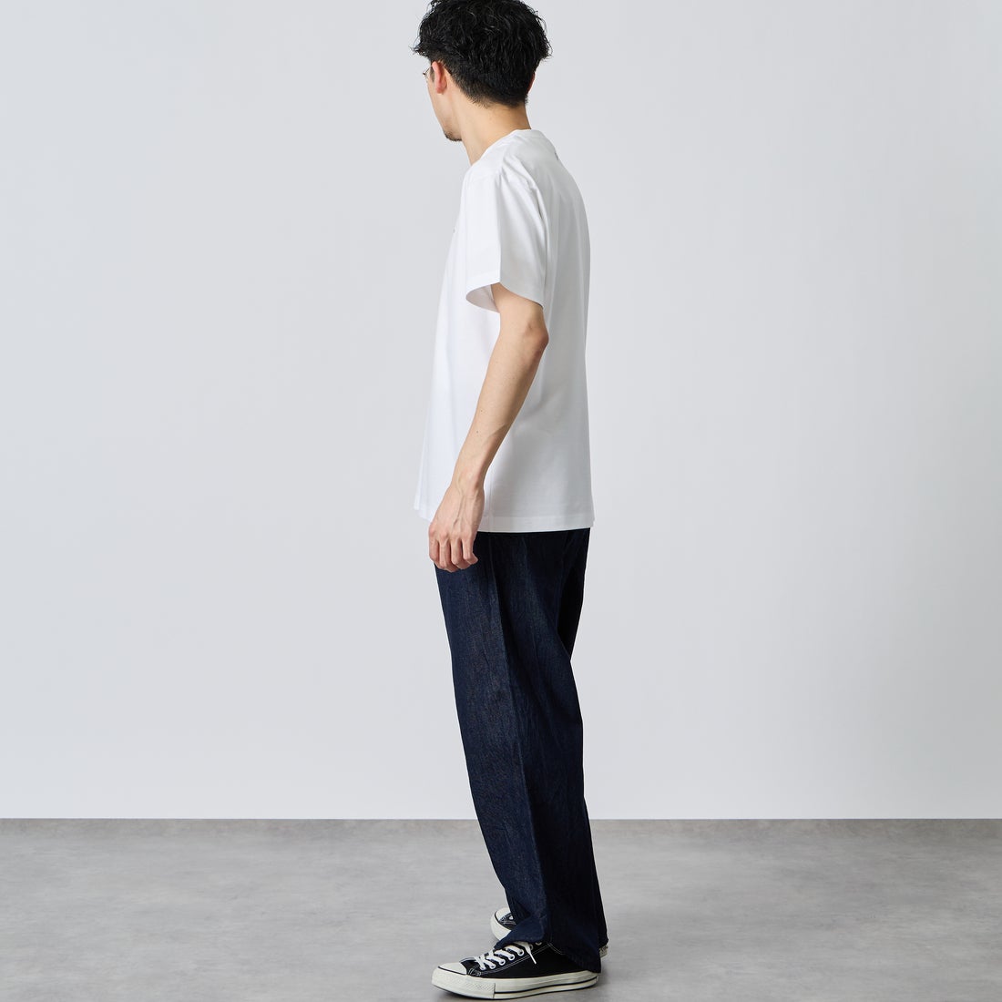 TATRAS [タトラス] SELO/セロ ショートスリーブTシャツ [MCKZ0053083588] WHITE &&モデル身長：168cm 着用サイズ：1&&