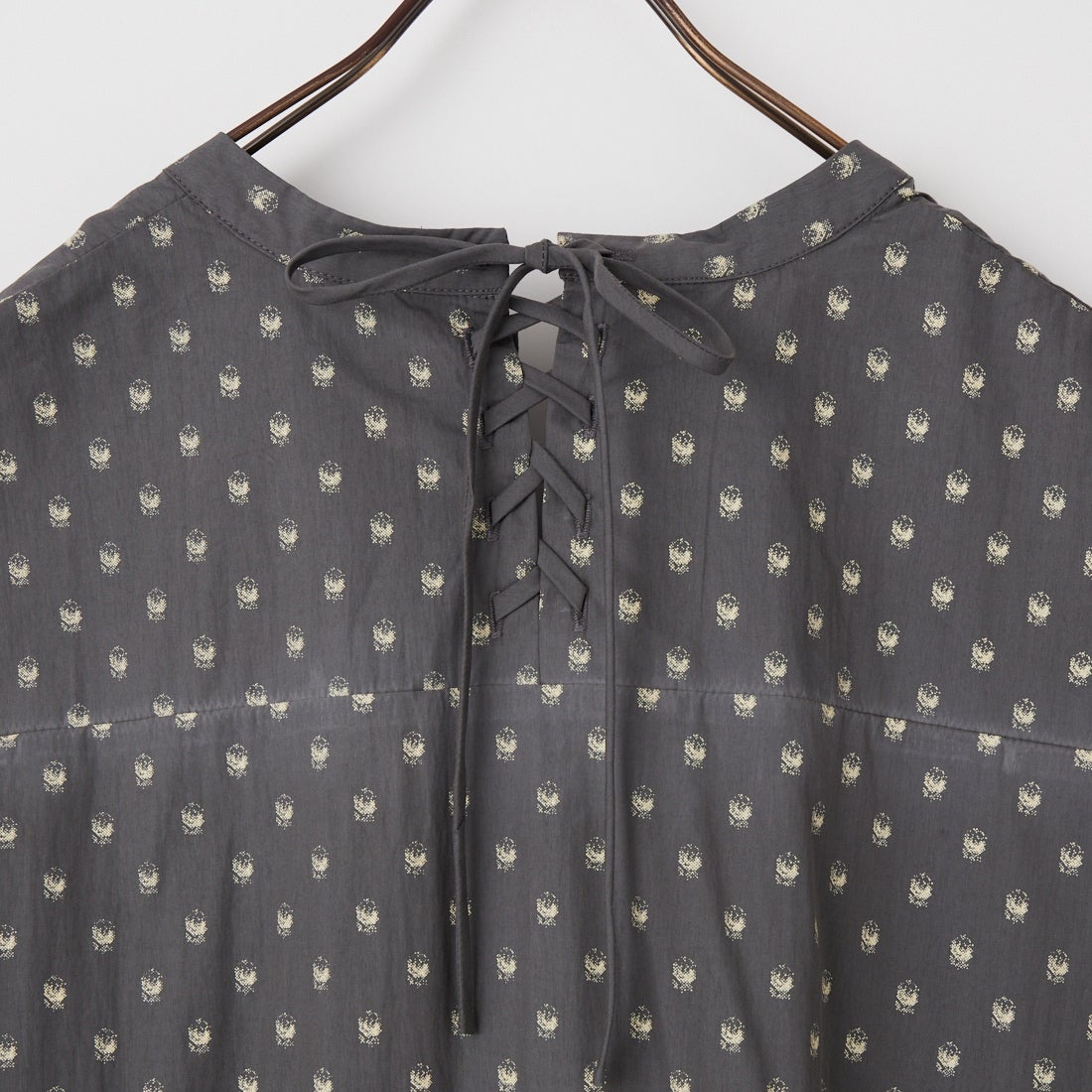 Kelen [ケレン] フレンチスリーブティアードワンピース GUMIN [LKL26HOP2133] CHARCOAL