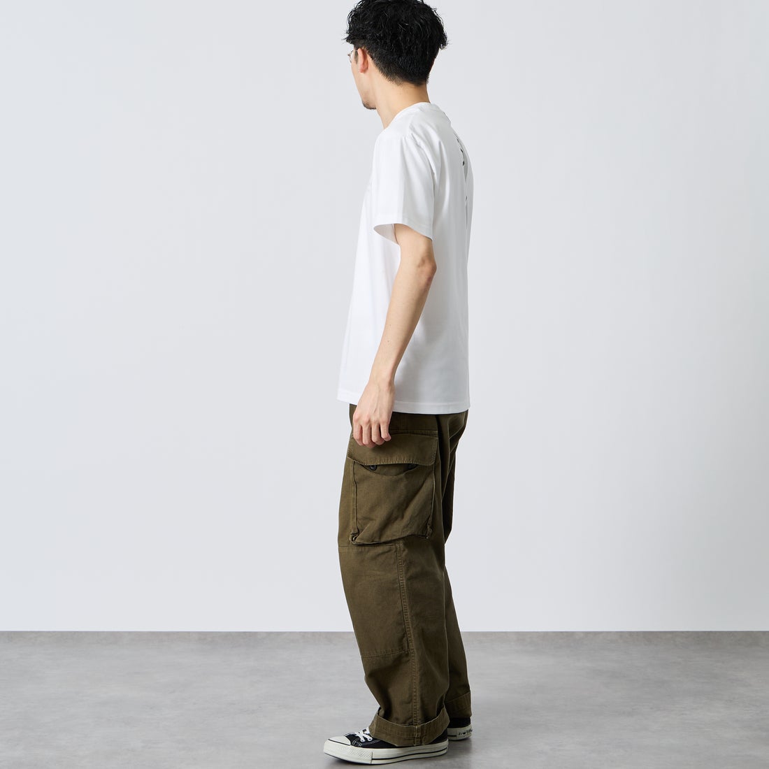 TATRAS [タトラス] ORESTE/オレステ ショートスリーブTシャツ [MCKZ0365083588] WHITE &&モデル身長：168cm 着用サイズ：1&&