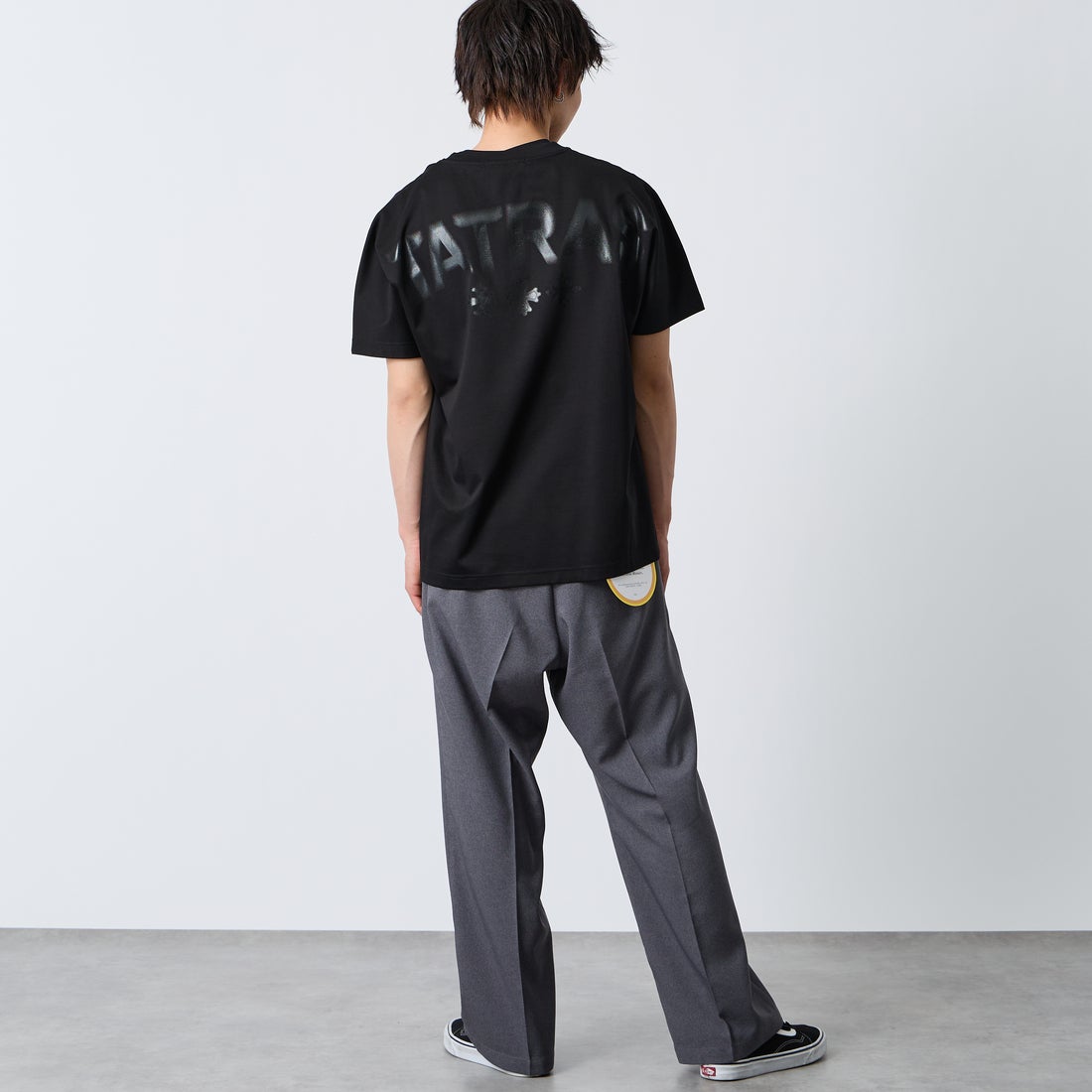 TATRAS [タトラス] TIDEO/ティデオ ショートスリーブTシャツ [MCKZ0368083588] BLACK &&モデル身長：177cm 着用サイズ：2&&