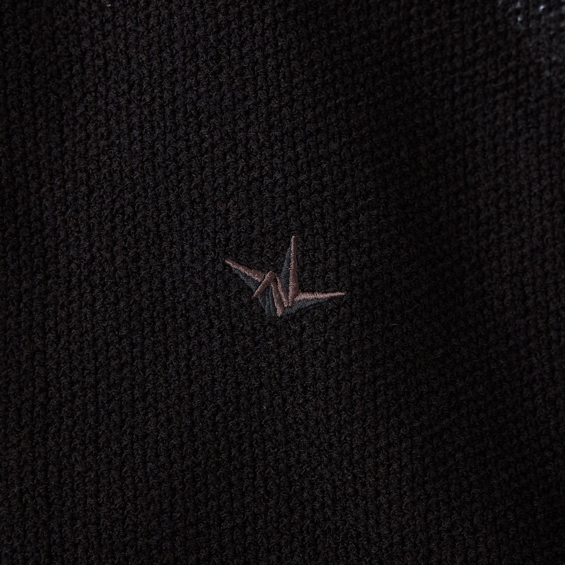 1PIU1UGUALE3 RELAX [ウノ ピゥ ウノ ウグァーレ トレ] グリッターラインニットジップアップフーディー [USK-26009] SN90 BLACK