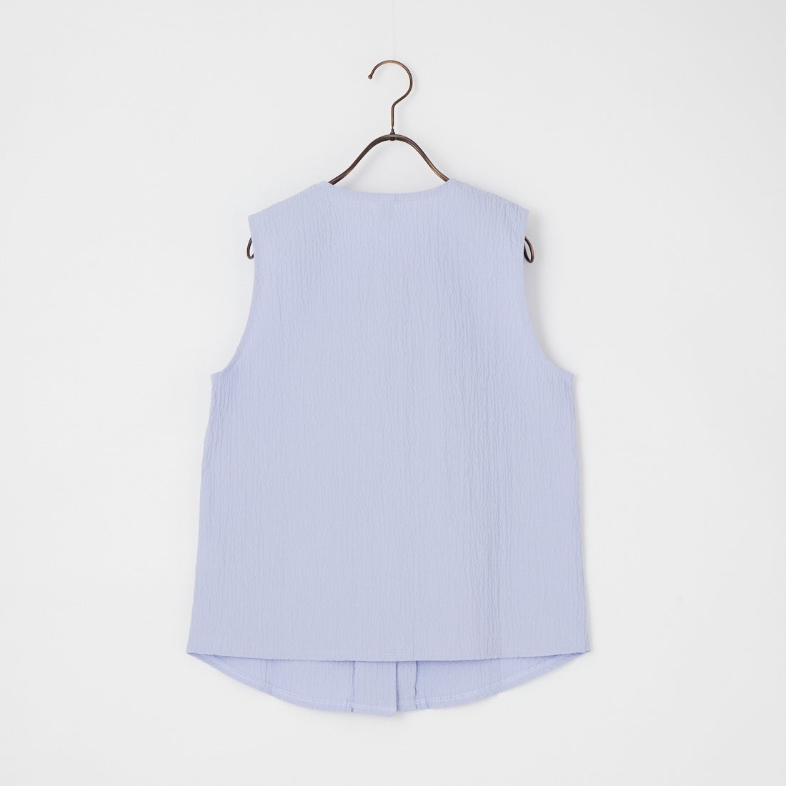 me. [ミードット] バンピーコットンスリーブレスベスト [ME-26107] 273 WATER