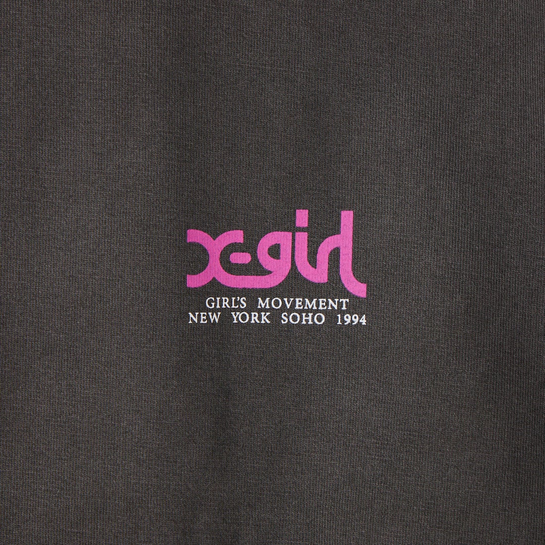 X-girl [エックスガール] FADED FACE ショートスリーブTシャツ [105261041002] BLACK