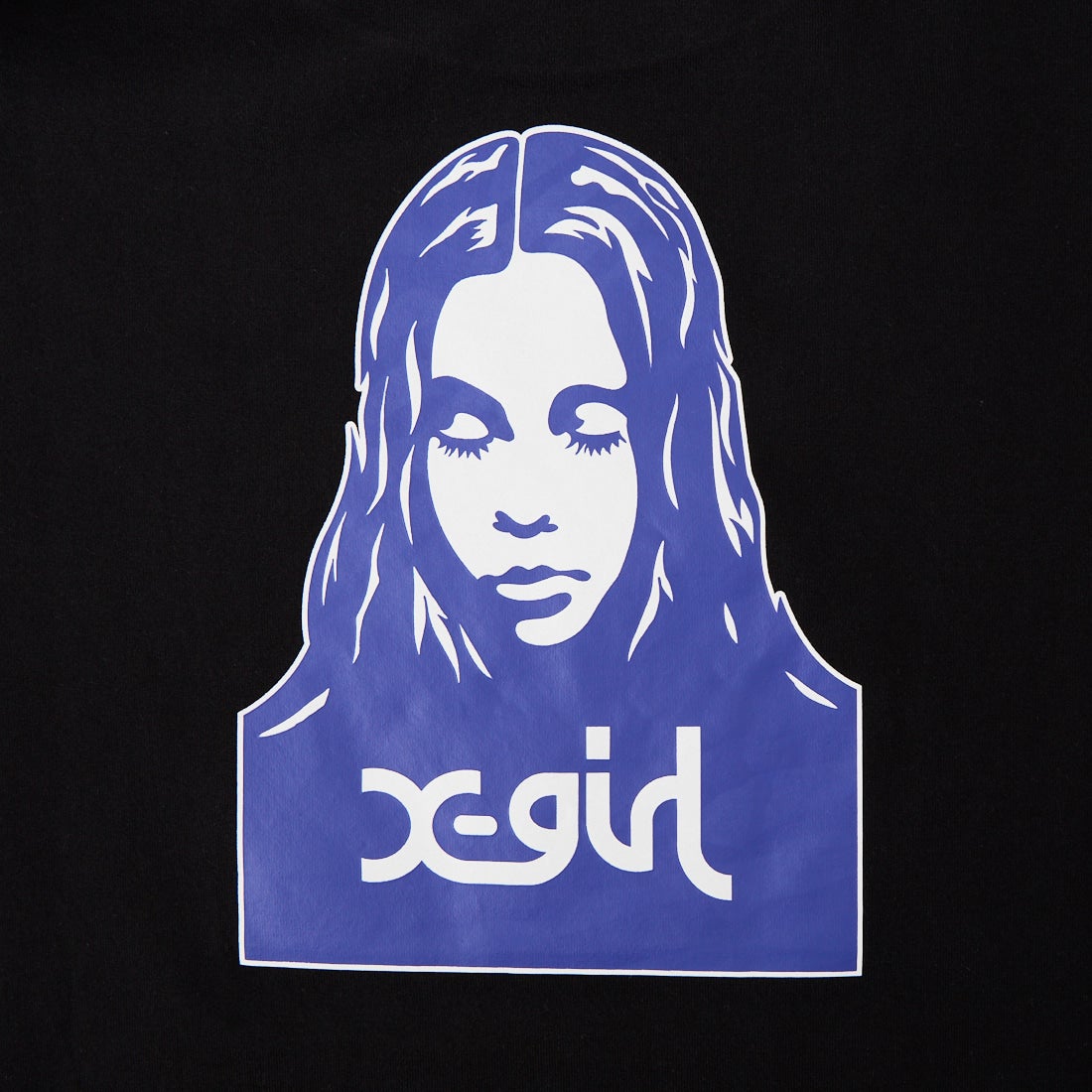 X-girl [エックスガール] フェイスロゴショートTシャツ [105261011007] BLACK