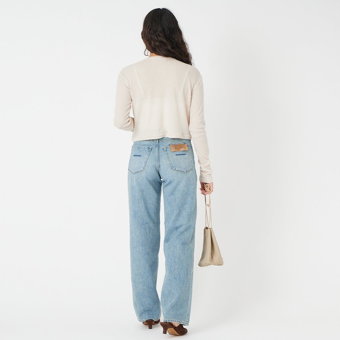 YANUK [ヤヌーク] ストレートデニム GINA [57162032] TVS &&モデル身長：162cm 着用サイズ：22&&