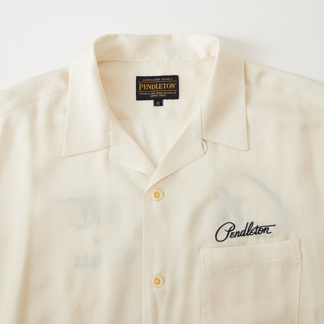 PENDLETON [ペンドルトン] ロゴ刺繍ショートスリーブシャツ [6275-4018] 28 OFF WHT