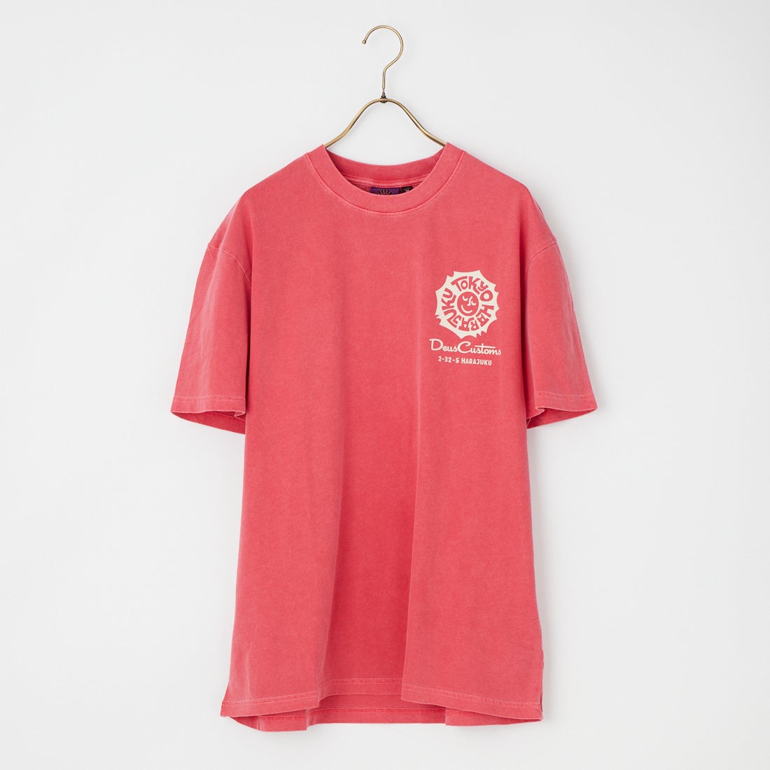 DEUS EX MACHINA [デウス エクス マキナ] TOKYO ADDRESS Tシャツ [D261MTS573] MELON RED